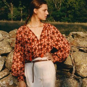 NWT Anthropologie Elisabeth Peasant Blouse - XS